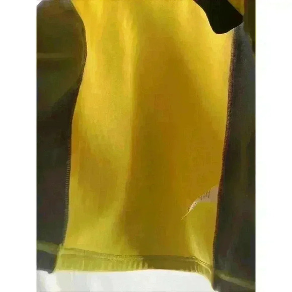 Mens L. L. Bean XL Tall Fleece Yellow And Gray 3 Pocket Vest - Picture 12 of 12